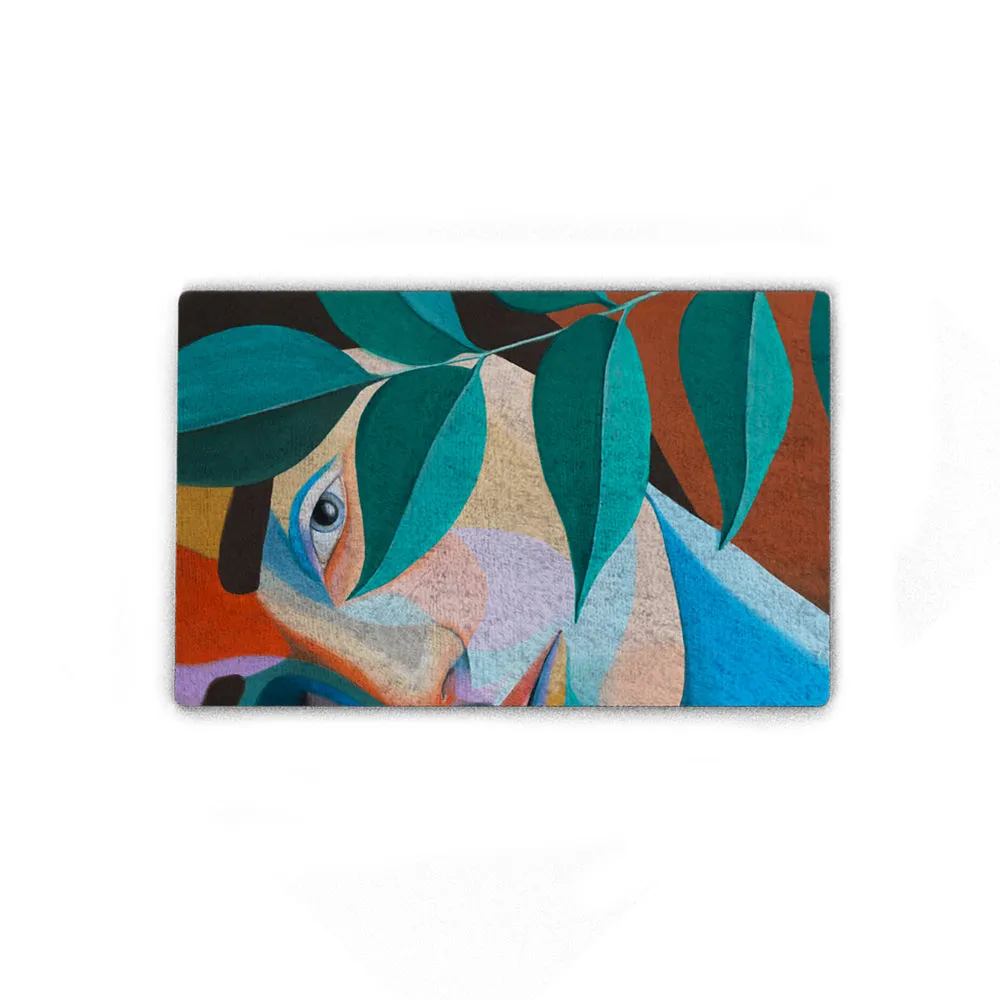 Abstract Face Doormat Stylish Home Decor Welcome Doormat Housewarming Gift