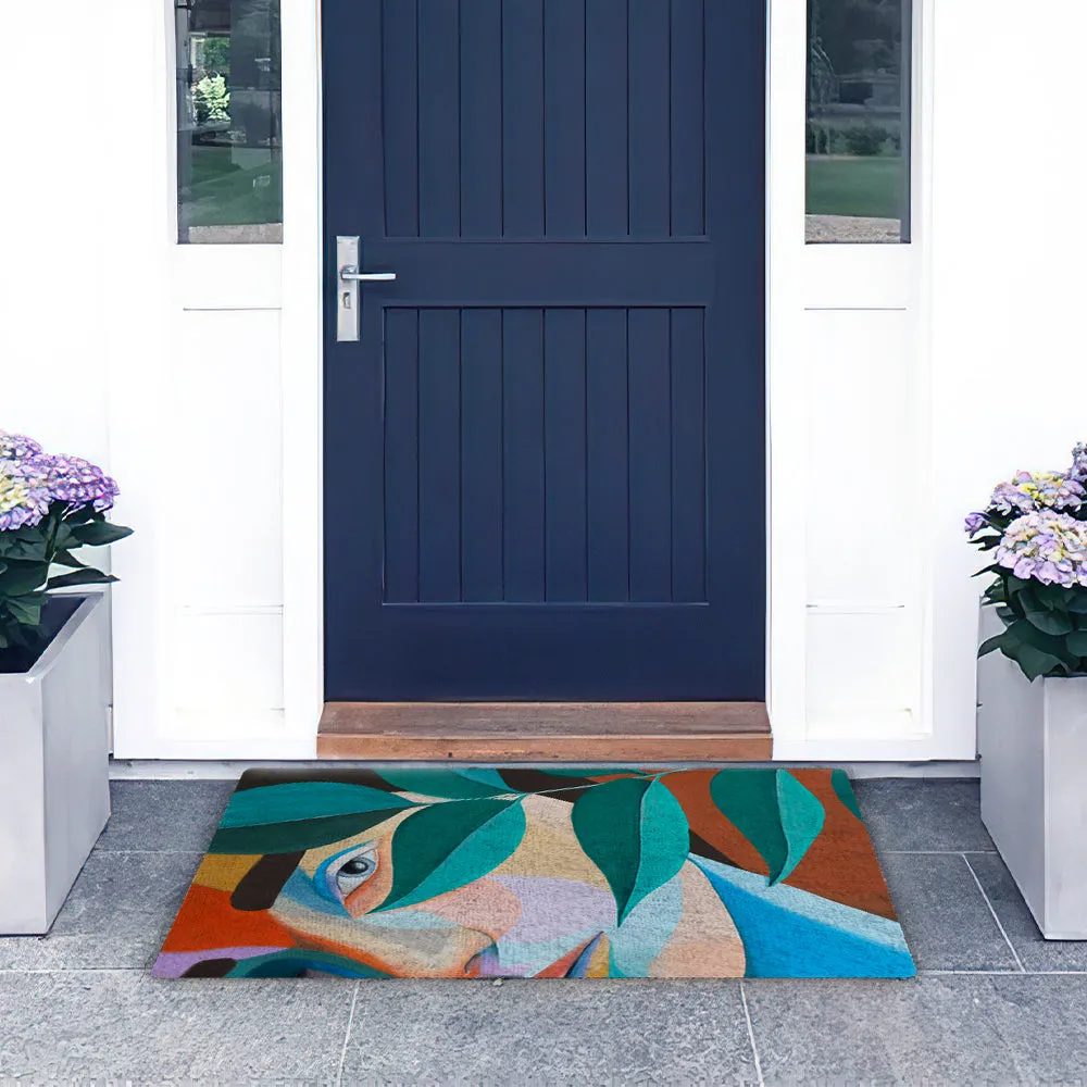Abstract Face Doormat Stylish Home Decor Welcome Doormat Housewarming Gift