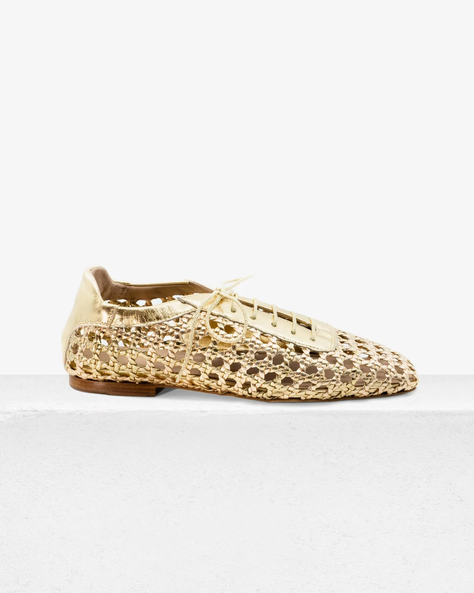 Antonia Flat in Leather