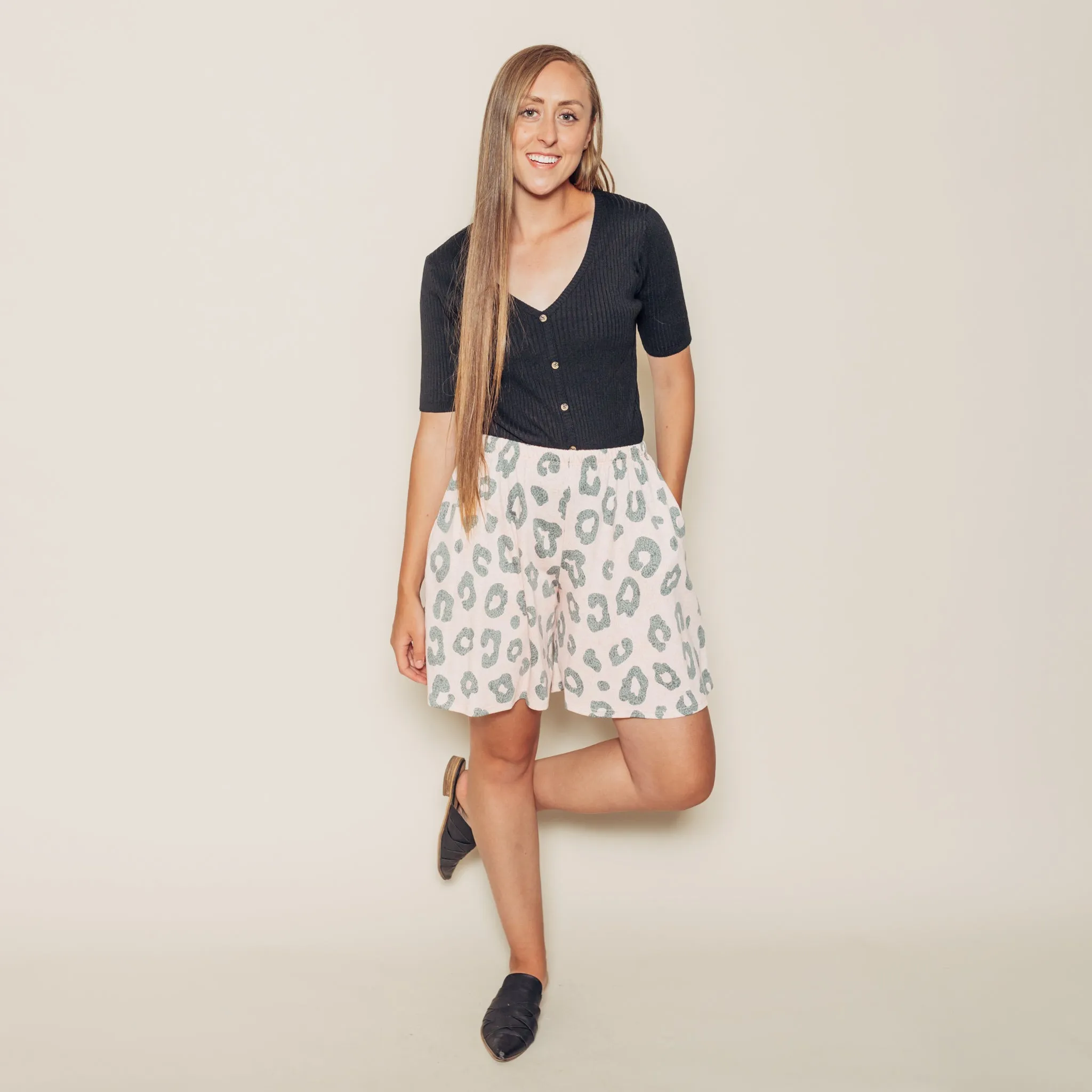 Arabella Shorts || Pink Cheetah