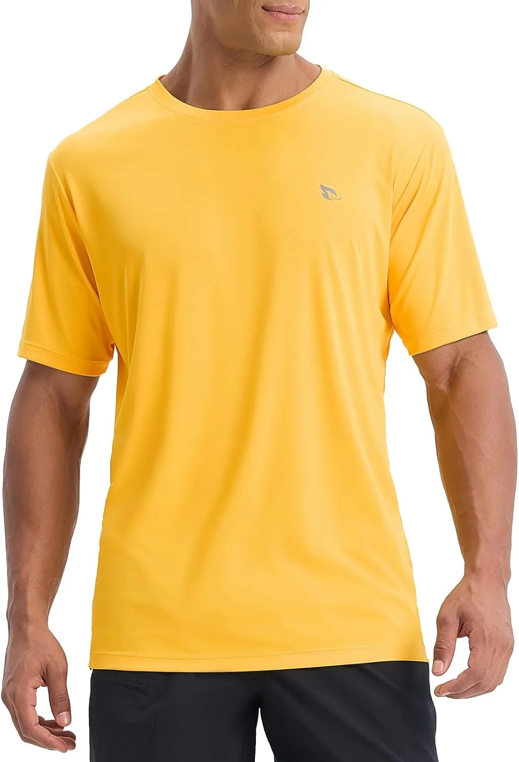 baleaf Men's UPF 50  Sun Protection Shirts UV SPF Short Sleeve T-Shirts Rash Guard Quick Dry Lightweight Hiking Athletic