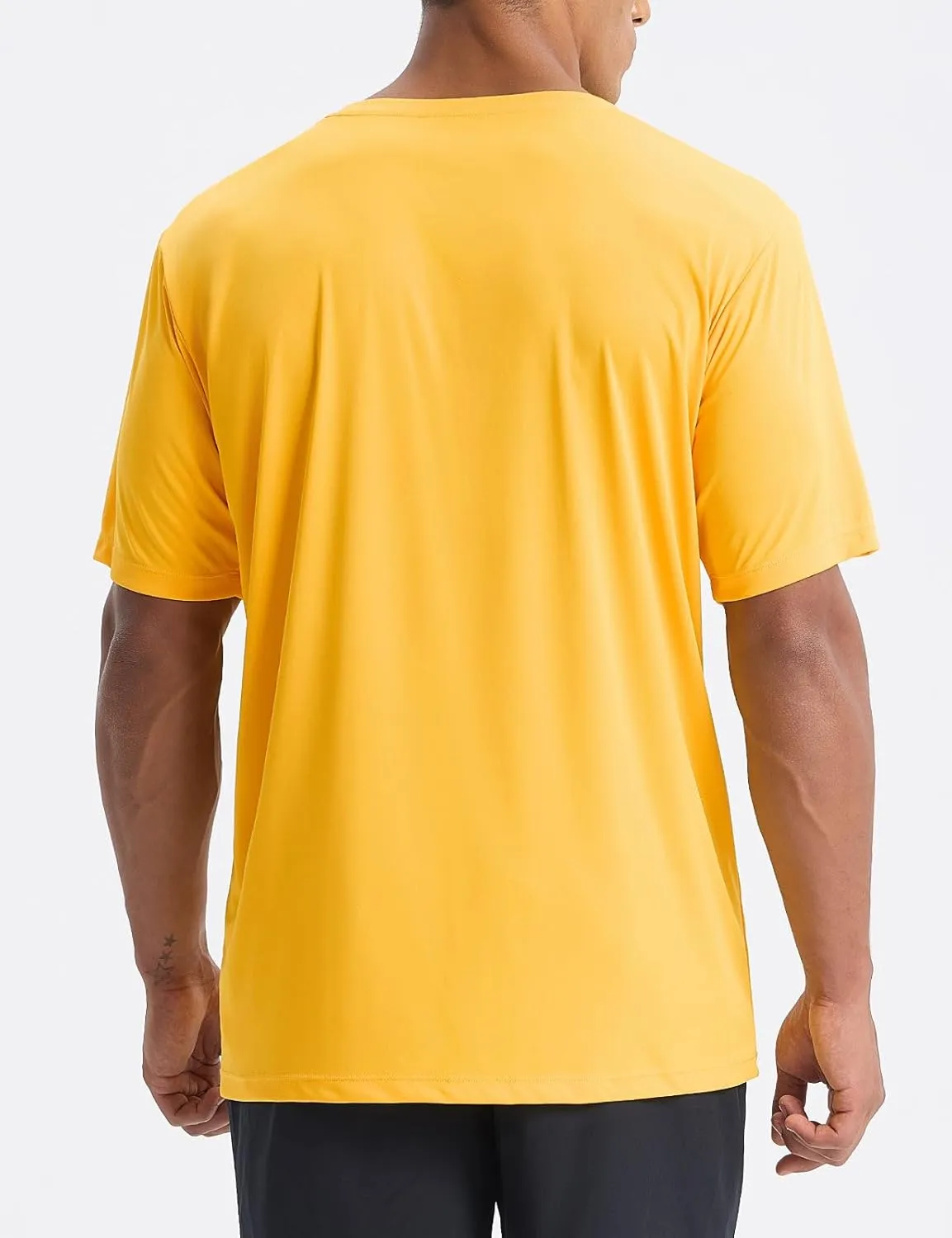baleaf Men's UPF 50  Sun Protection Shirts UV SPF Short Sleeve T-Shirts Rash Guard Quick Dry Lightweight Hiking Athletic