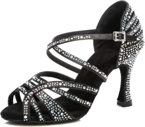 Ballroom Dancing Shoes for Women Sparkle Rhinestones Wedding Prom Sandals