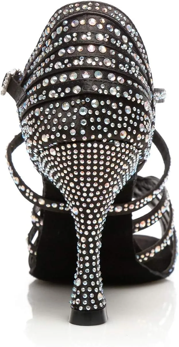 Ballroom Dancing Shoes for Women Sparkle Rhinestones Wedding Prom Sandals