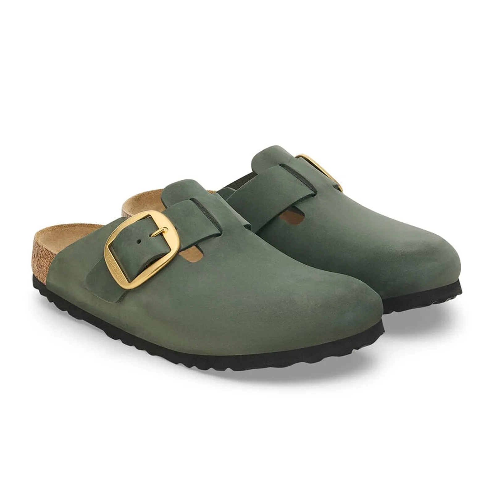Birkenstock Boston Big Buckle Narrow Clog (Women) - Thyme Nubuck