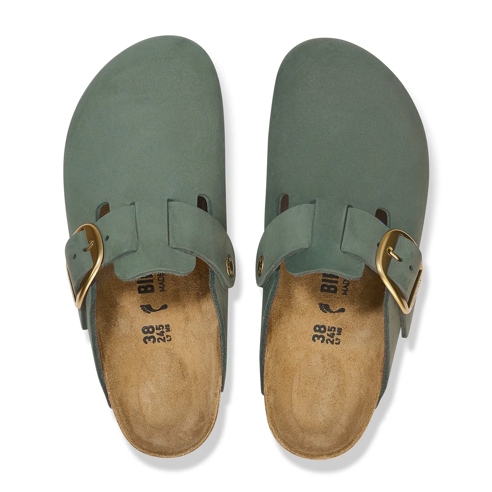 Birkenstock Boston Big Buckle Narrow Clog (Women) - Thyme Nubuck