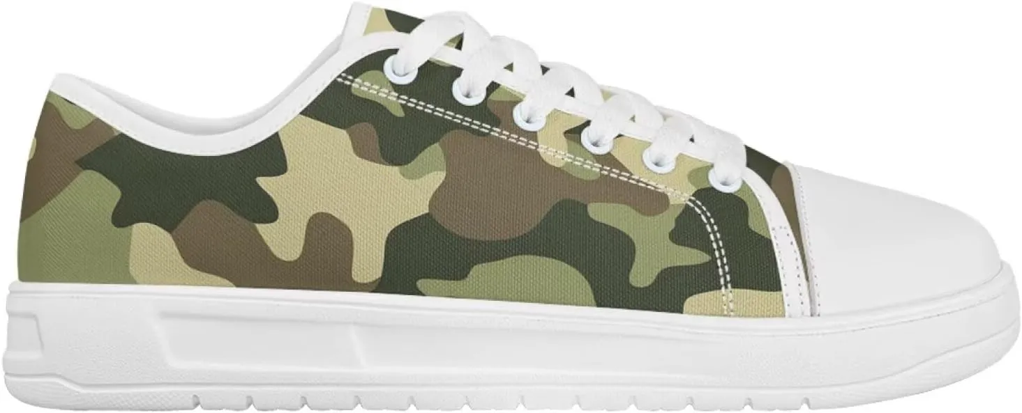 Canvas Sneaker for Women Lace Up Lightweight Casual Shoes Slip On Footwear for Jogging Picnic