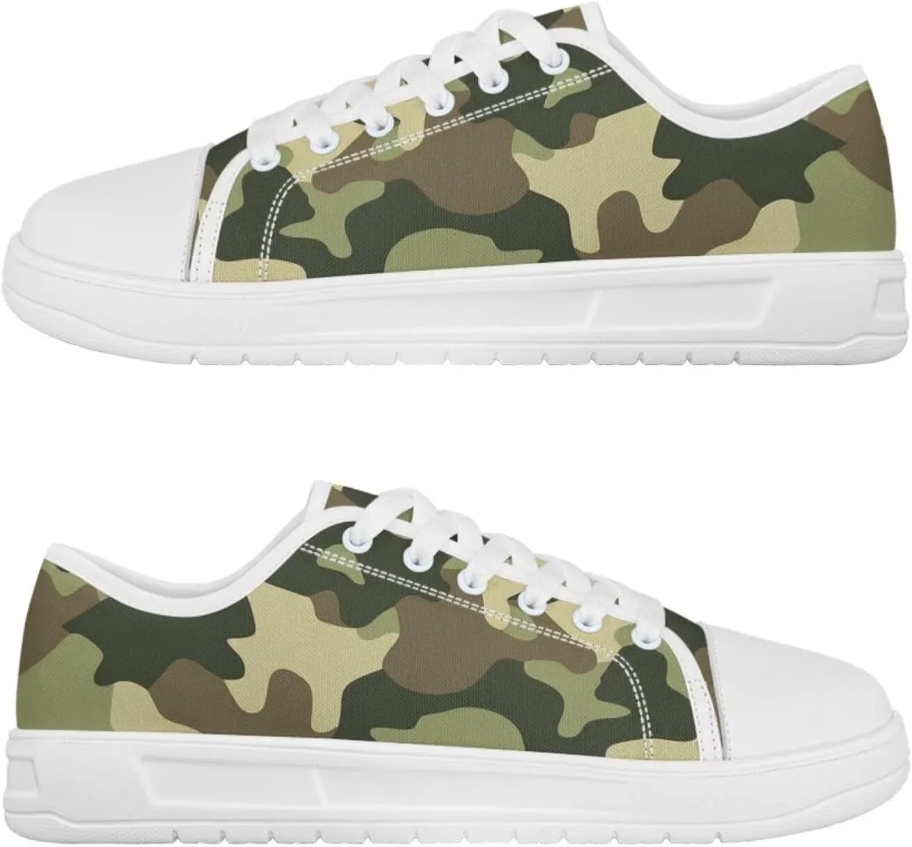 Canvas Sneaker for Women Lace Up Lightweight Casual Shoes Slip On Footwear for Jogging Picnic