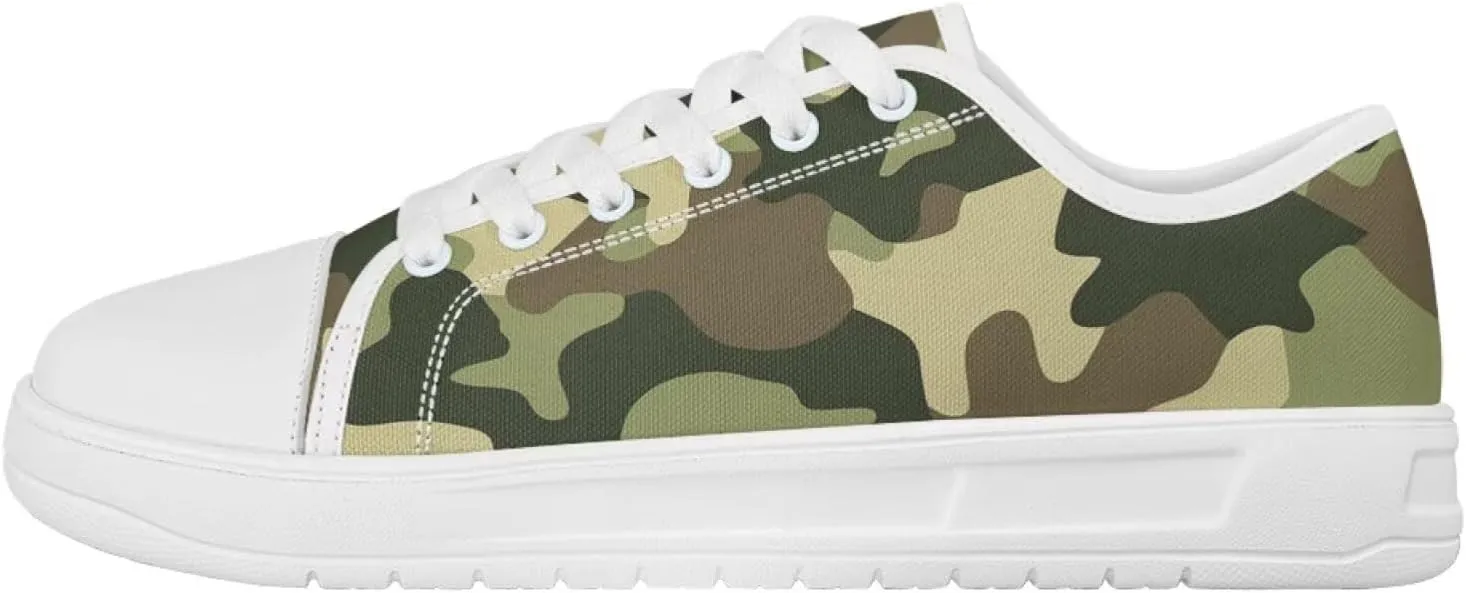 Canvas Sneaker for Women Lace Up Lightweight Casual Shoes Slip On Footwear for Jogging Picnic