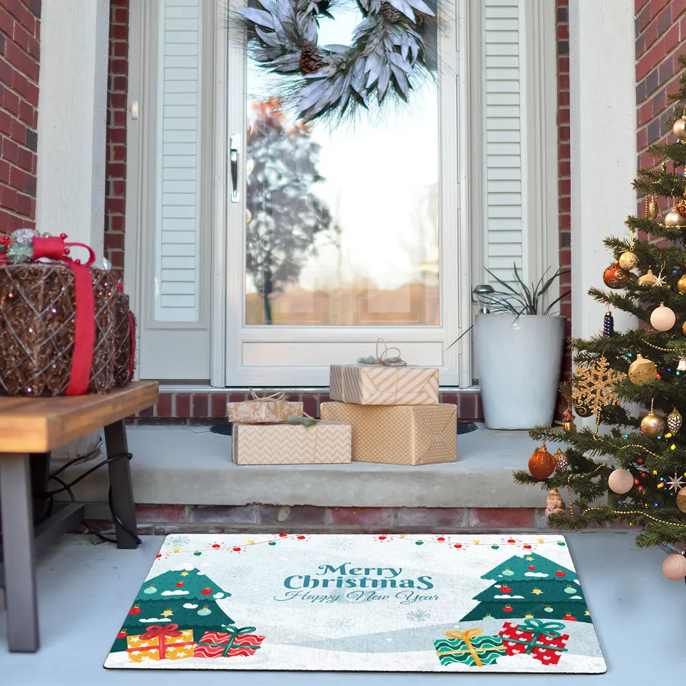 Christmas Door Mat Merry Christmas Floor Mat Outdoor Welcome Mat Christmas Decor