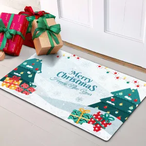 Christmas Door Mat Merry Christmas Floor Mat Outdoor Welcome Mat Christmas Decor