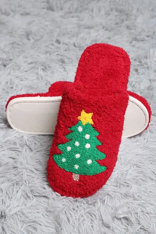Christmas Tree Slippers