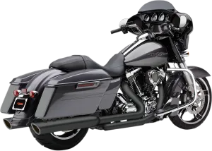 COBRA 909 4" Mufflers - Black - '95-'16 Bagger 6106RB