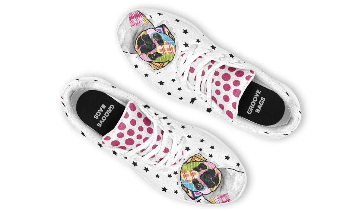 Collage Pup Pug Sneakers