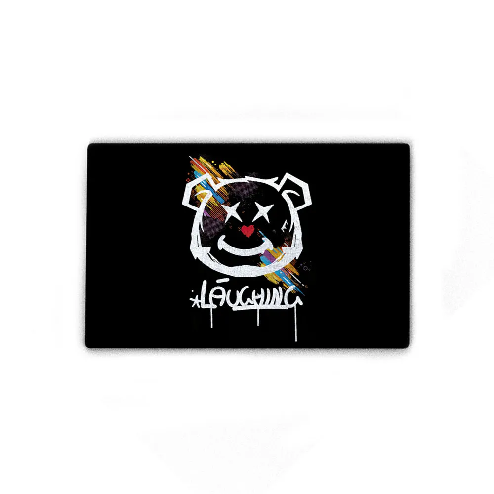 Cool Black Doormat Laughing Bear Floor Mat Home Decoration Housewarming Gift