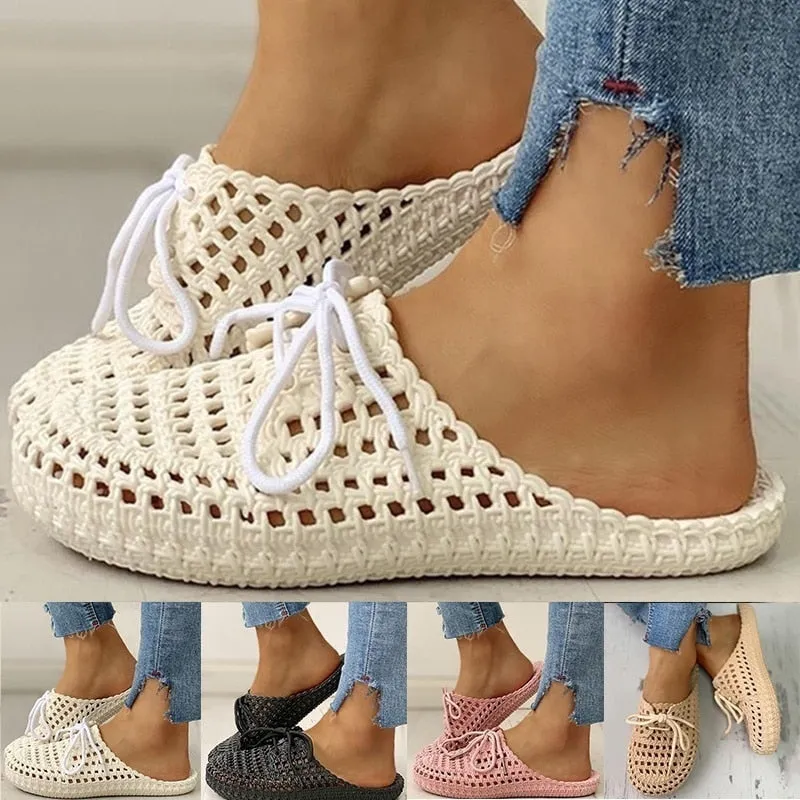 Cutout Non-slip Strap Slippers