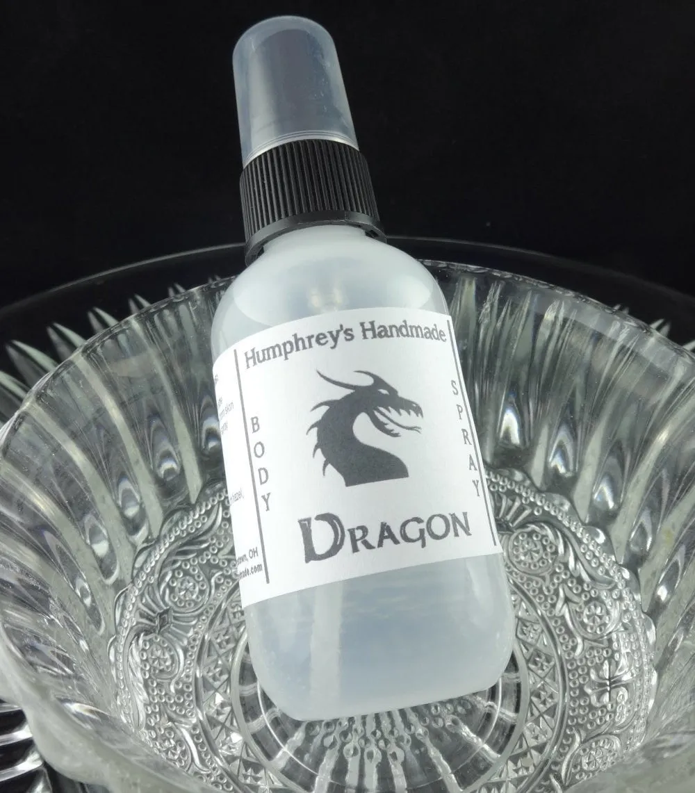 DRAGON Men's Body Spray | Smoke Bonfire Scent | Masculine