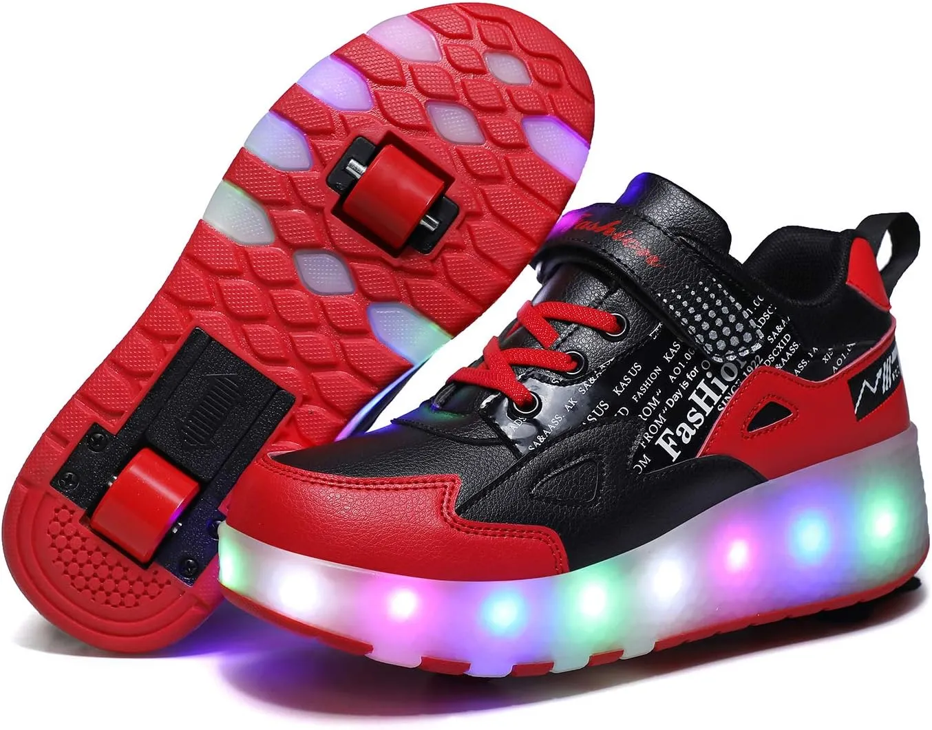 HHSTS Kids Shoes - New Upgraded with Wheels LED Light Color Shoes Shiny Roller Skates Skate Shoes Simple Kids Gifts Boys Girls The Best Gift for Party Birthday Christmas Day