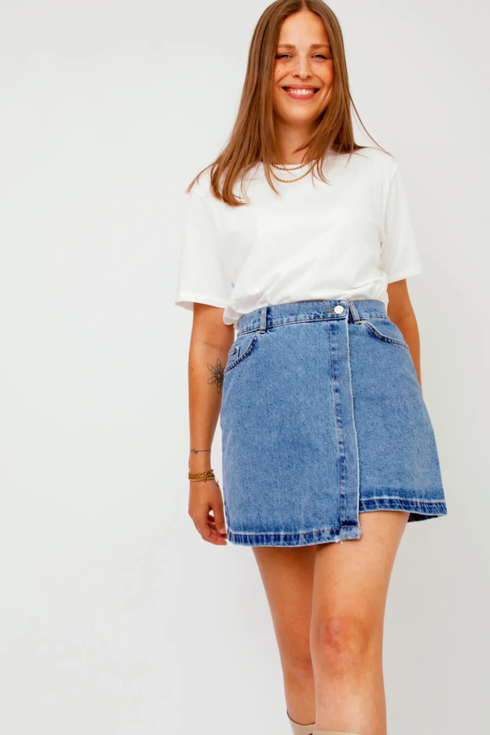 Kendra Denim Jeans Rok