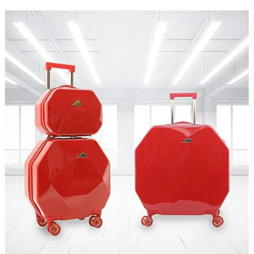 Kensie Luggage Gemstone 20" Dual Spinner Carry-On with TSA Lock (Mint)