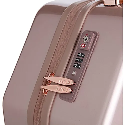 Kensie Luggage Gemstone 20" Dual Spinner Carry-On with TSA Lock (Mint)