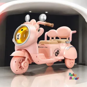 Kids Electric Vespa Ride on Bike Battery Operated Rechargeable(Pink)