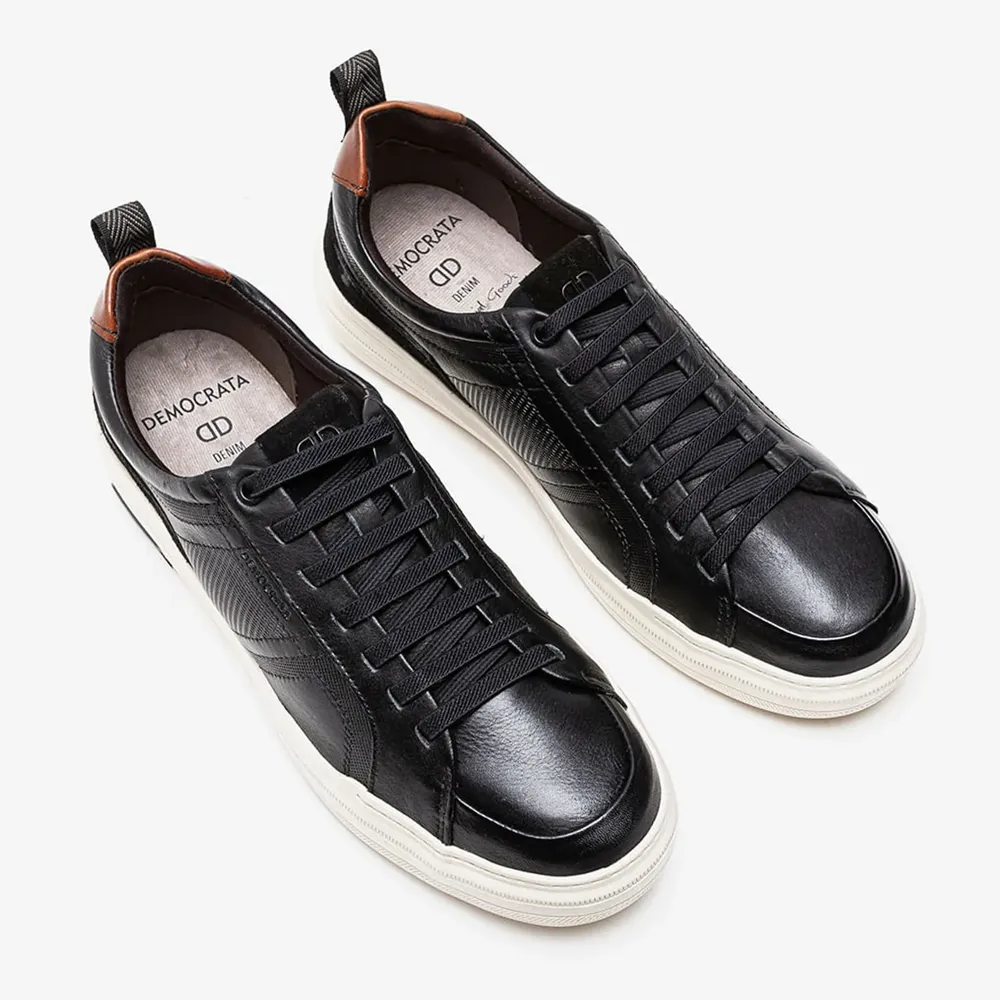 Luke Denim Black Sneakers