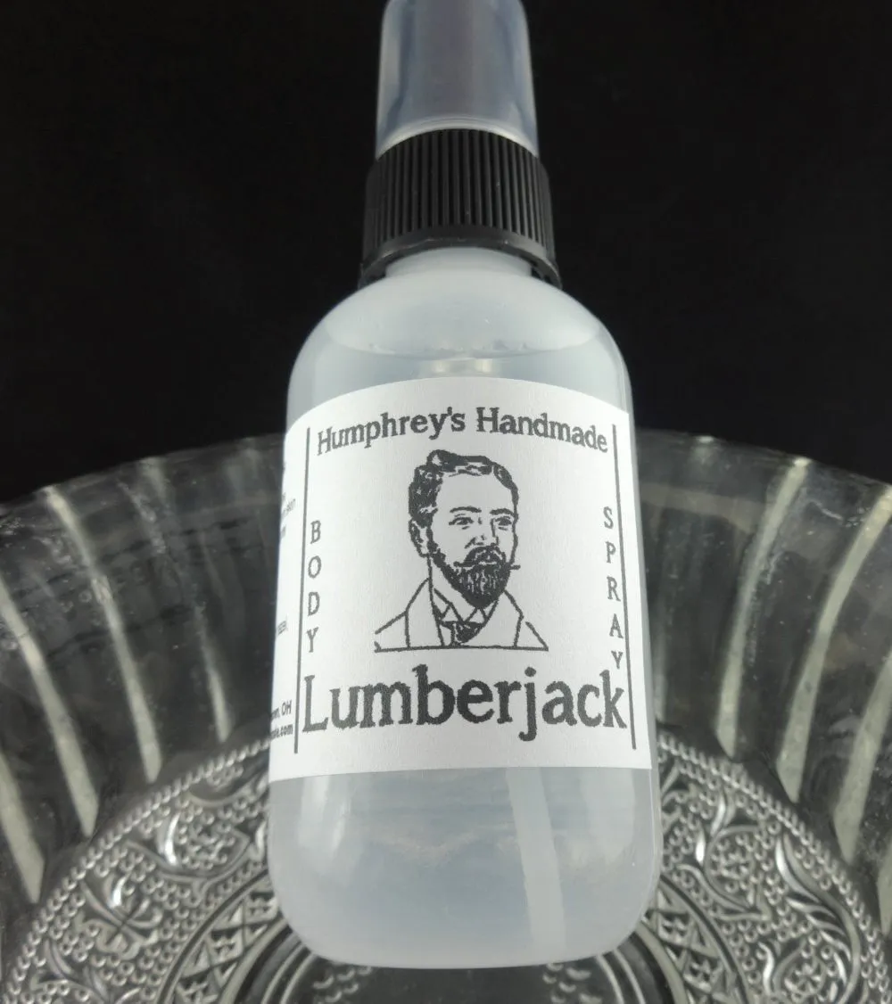 LUMBERJACK Men's Body Spray | 2 oz 4 oz | Cedarwood | Sandalwood