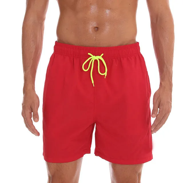 Men Running Gym Shorts Quick Dry Swimwear