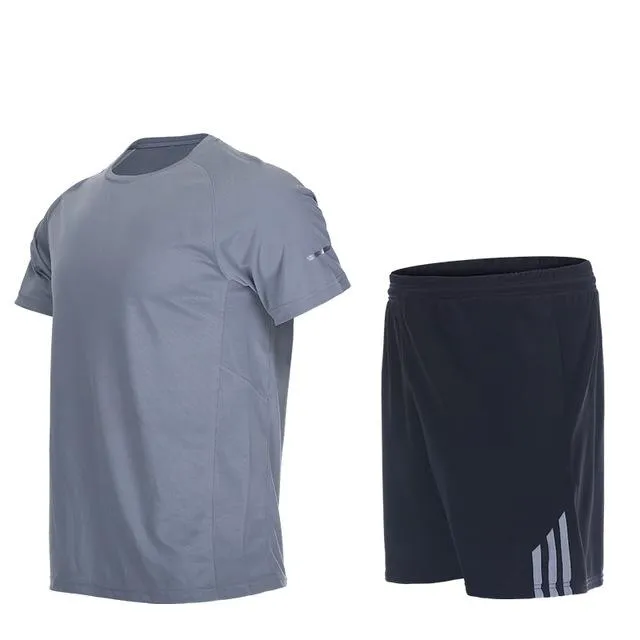 Men Sport Suits Quick Dry Basketball Soccer Training Tracksuits Fitness Gym Clothing Running Sets