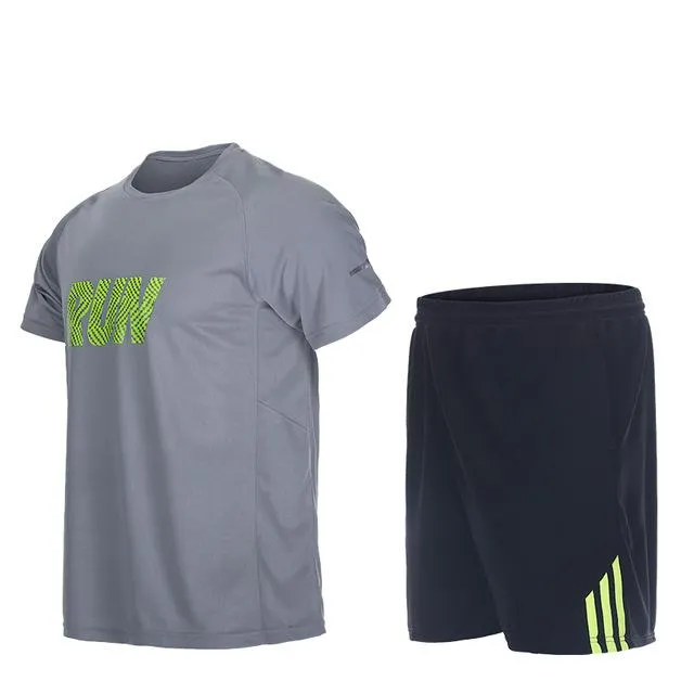 Men Sport Suits Quick Dry Basketball Soccer Training Tracksuits Fitness Gym Clothing Running Sets