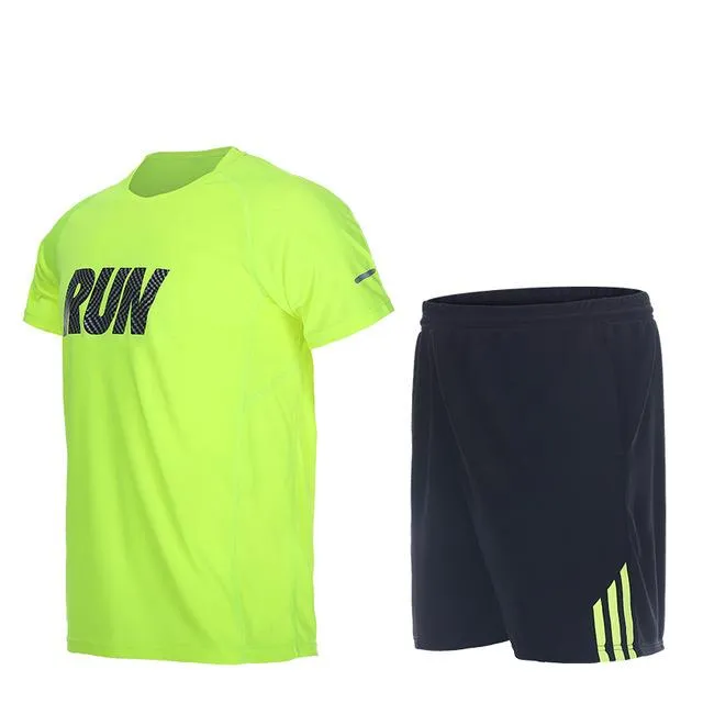 Men Sport Suits Quick Dry Basketball Soccer Training Tracksuits Fitness Gym Clothing Running Sets