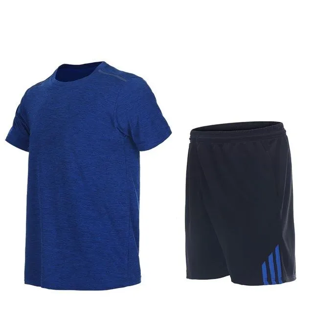 Men Sport Suits Quick Dry Basketball Soccer Training Tracksuits Fitness Gym Clothing Running Sets