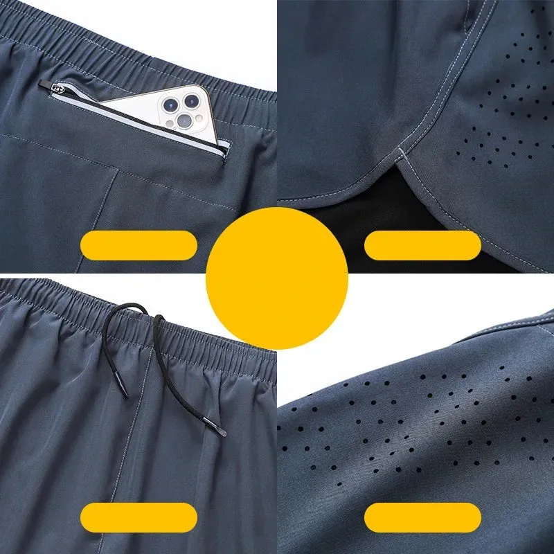 Men's 2-in-1 Quick Dry Running Shorts