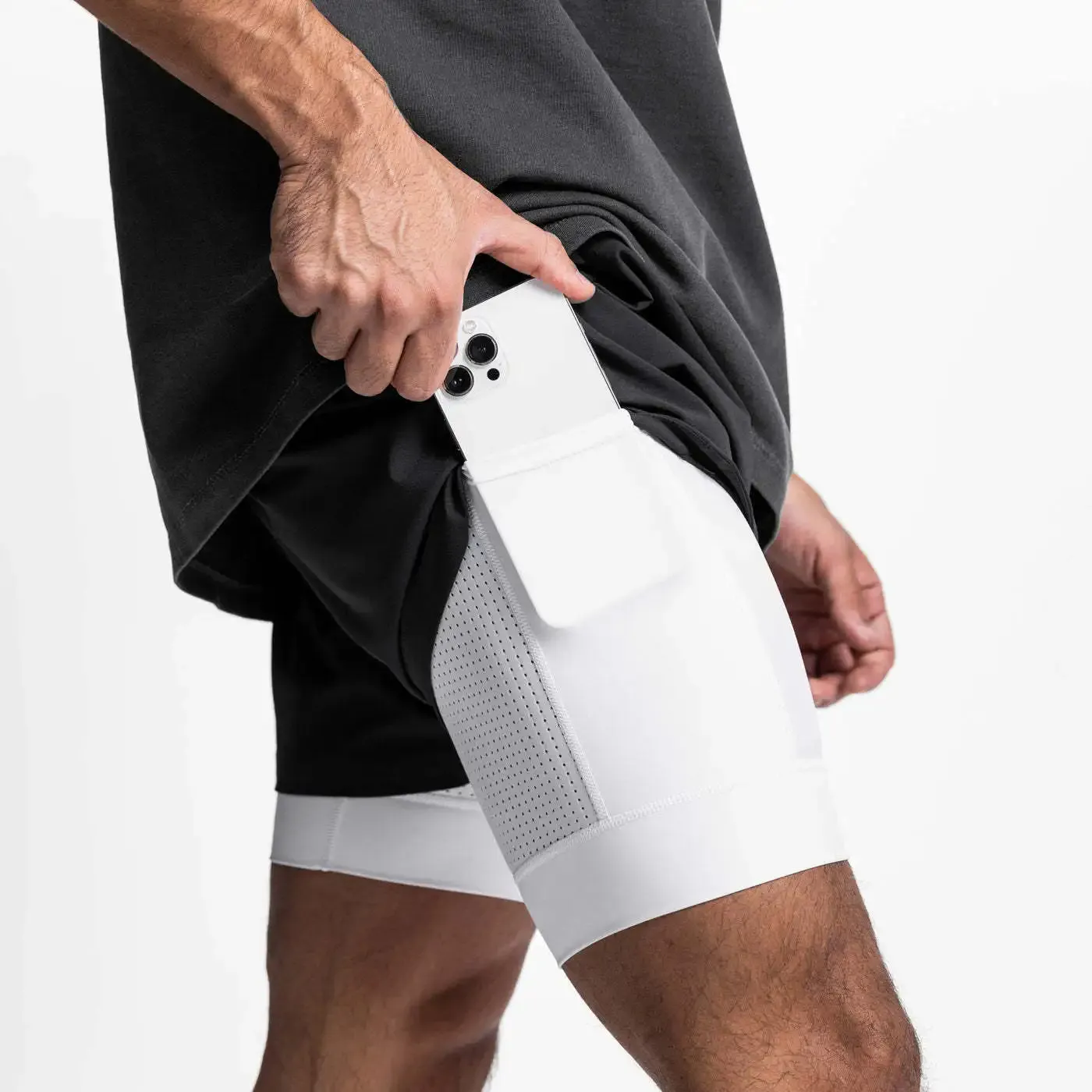 Men's 2-in-1 Quick Dry Sports Shorts