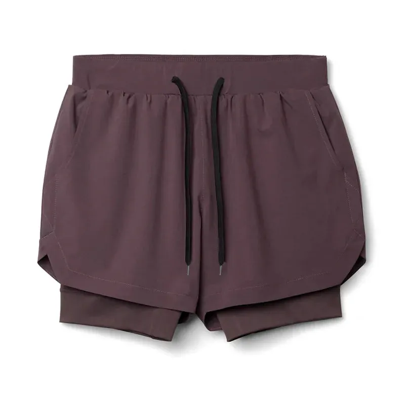 Men's 2-in-1 Quick Dry Sports Shorts