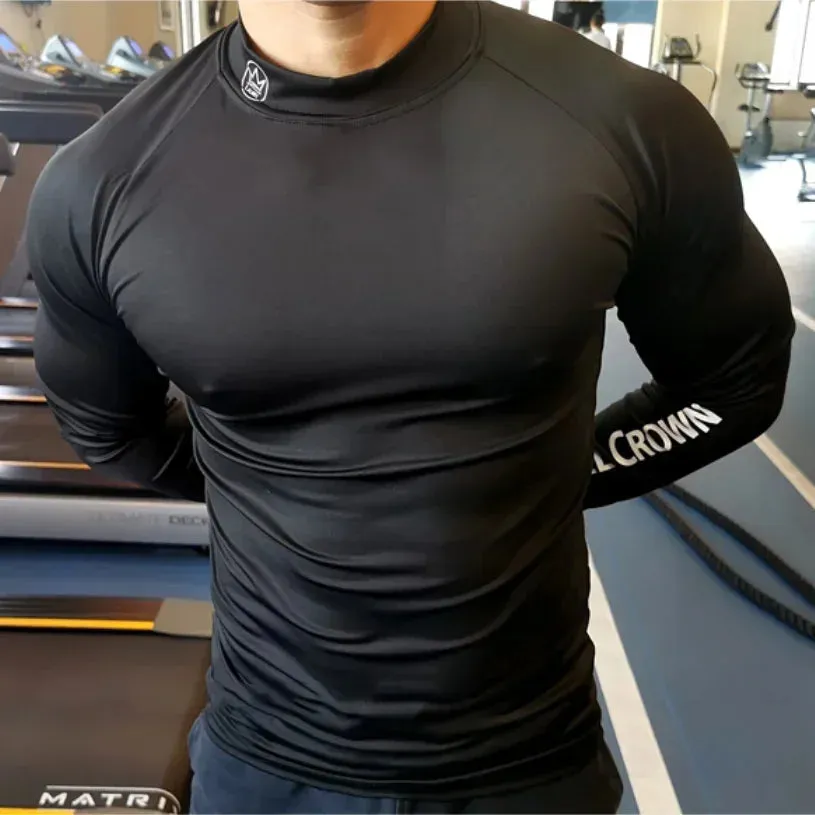 Men's Long Sleeve Fitness Training Shirt - Quick Dry