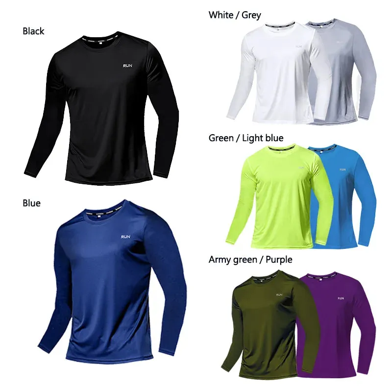 Men's Quick Dry Long Sleeve Running Shirt
