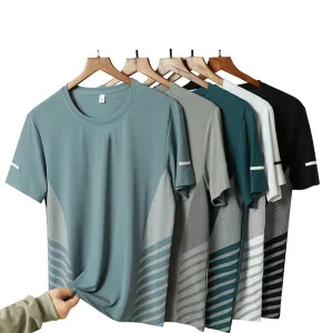 Men's Summer Ice Silk Quick Dry Running T-Shirt