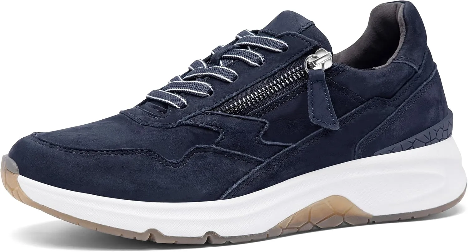 NACARAT Women's Genuine Leather Slip On Walking Shoes Fashion Sneaker with Side Zipper-1