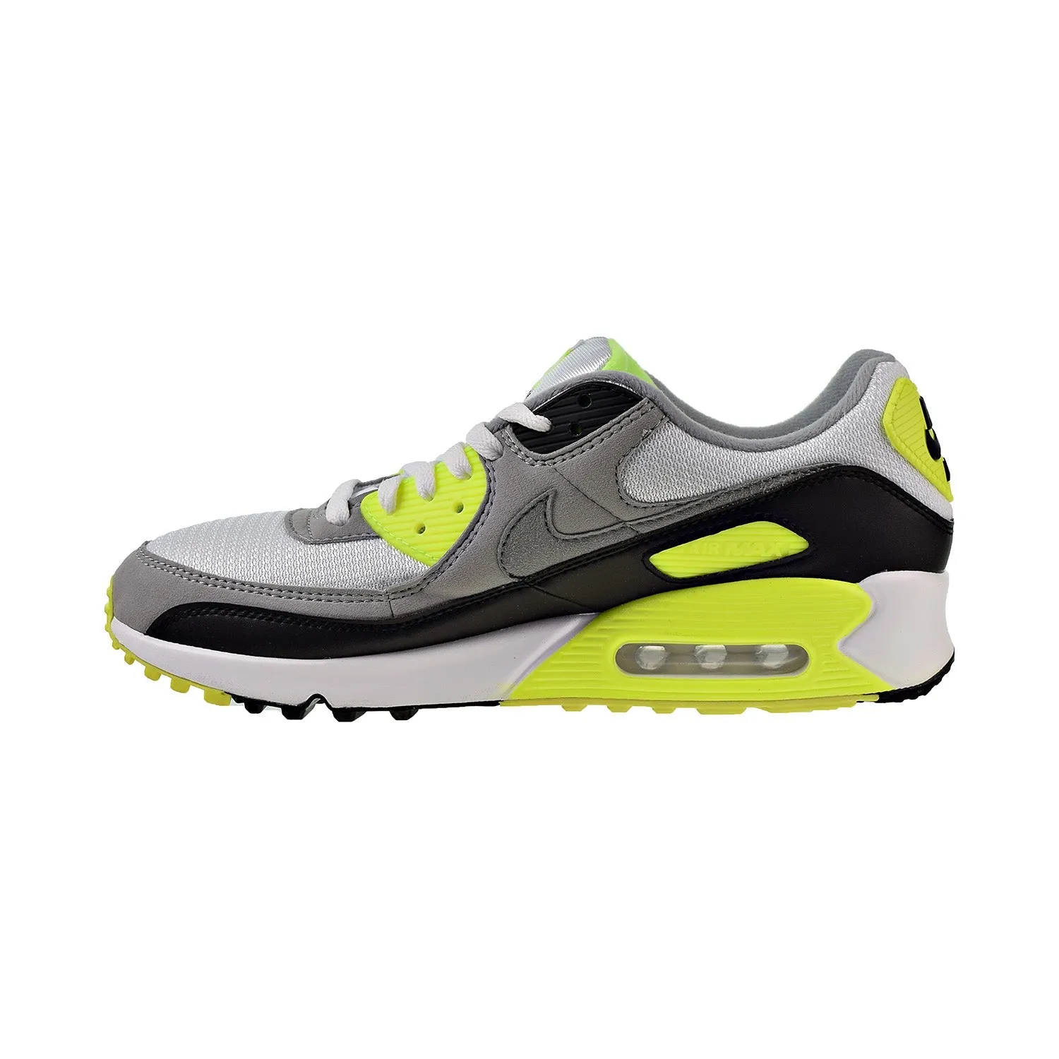 Nike Air Max 90 "OG VOLT" Men's Shoes White-Grey-Black