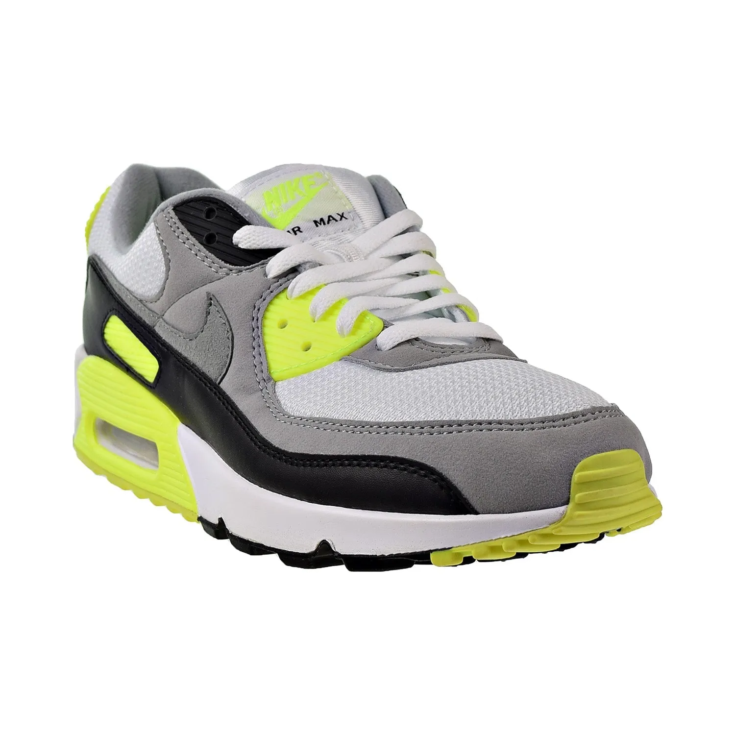 Nike Air Max 90 "OG VOLT" Men's Shoes White-Grey-Black