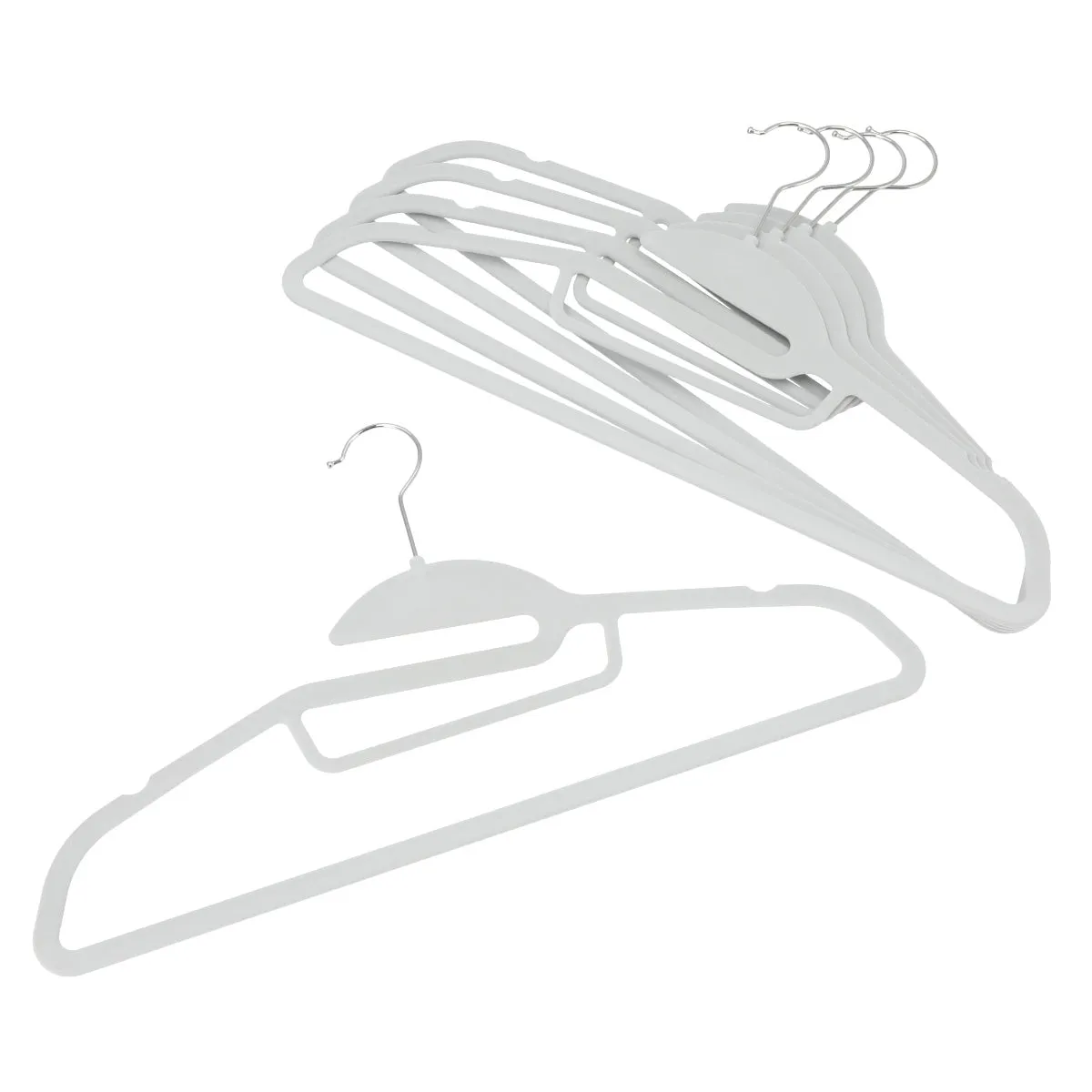 NON-SLIP HANGER FLOCKY W45 5P GY