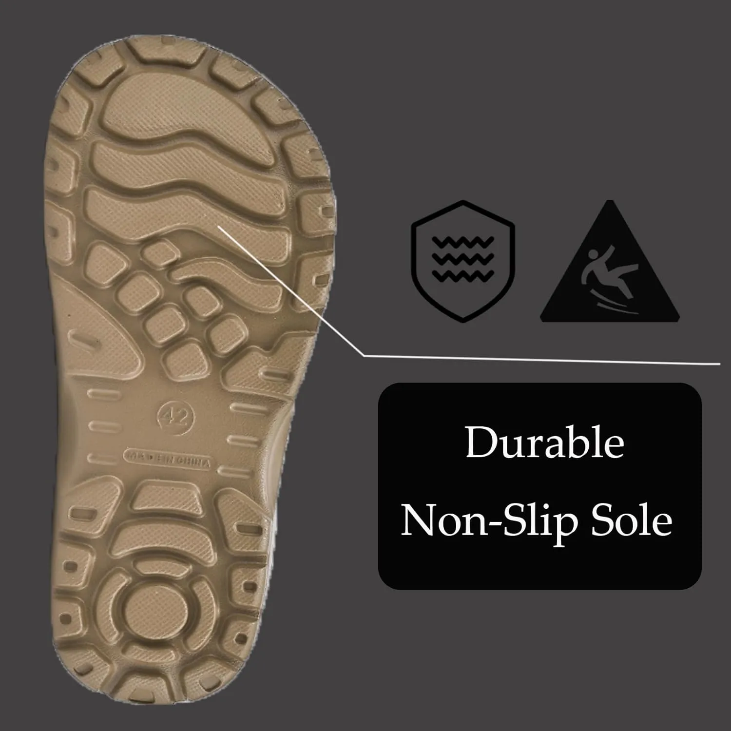 Non-Slip Kitchen Shoes for Men and Women-Oil Resistant Waterproof Chef Shoes with Rubber Anti-Skid SoleMen's Comfortable Work Mules & Clogs for Restaurant, Nursing, and Industrial Use