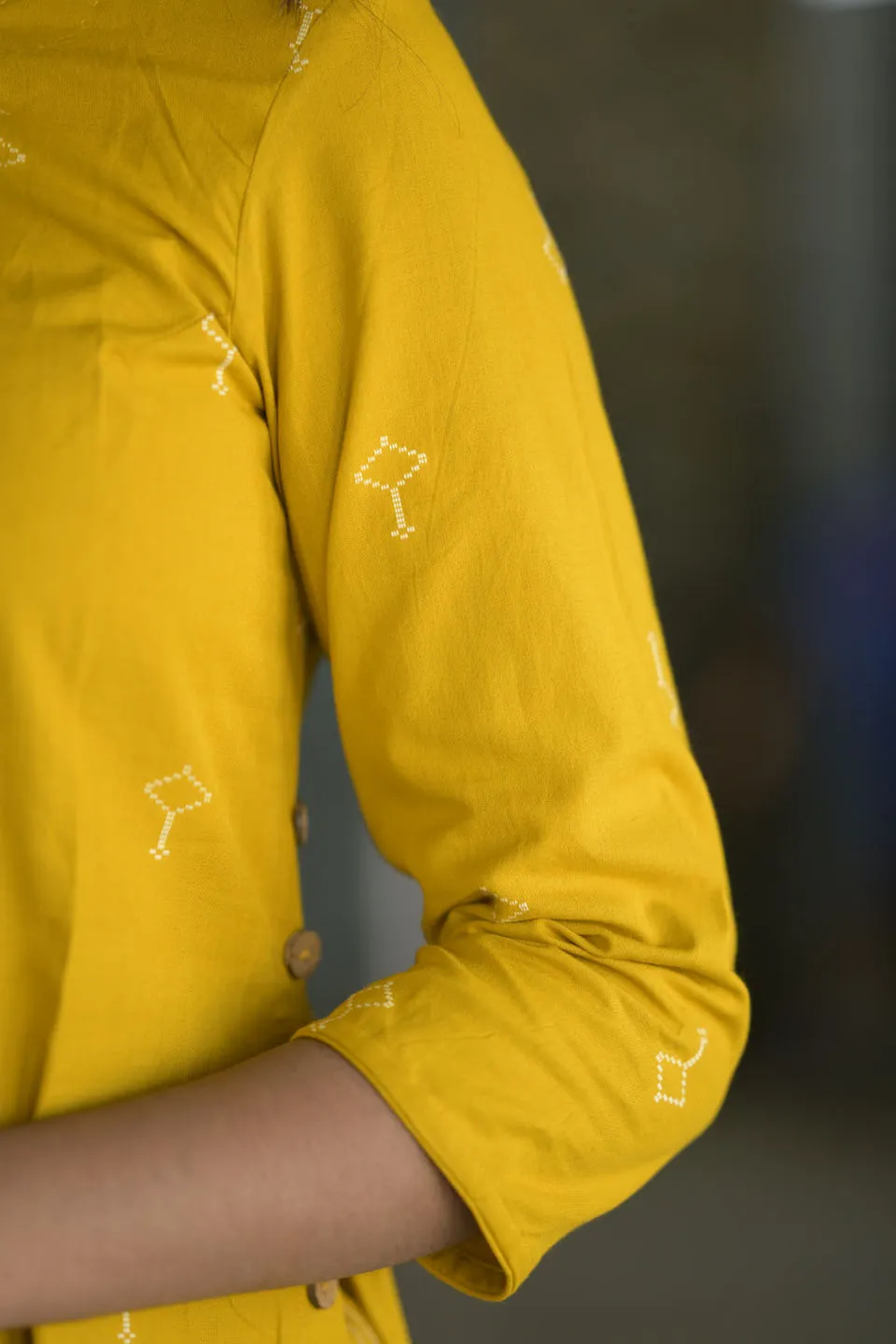 Pranjal Mustard Kurta Set