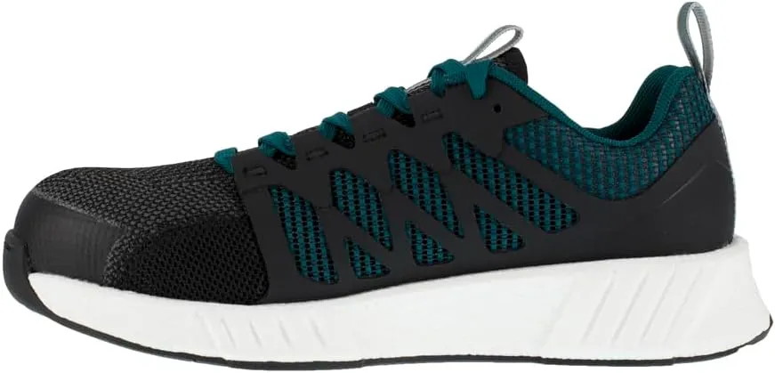 Reebok Women's Rb431 Fusion Flexweave Safety Composite Toe Athletic Work Shoe Black and Grey Industrial