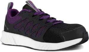 Reebok Women's Rb431 Fusion Flexweave Safety Composite Toe Athletic Work Shoe Black and Grey Industrial