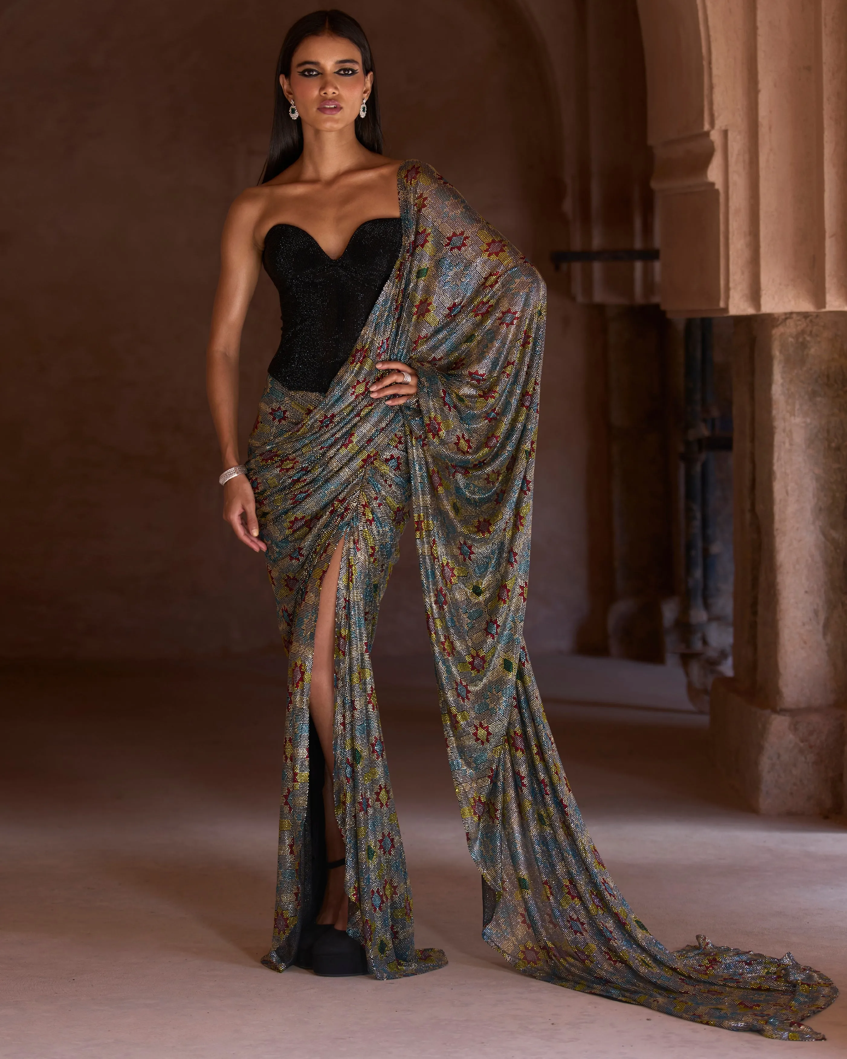 Sana Corset Sari Set
