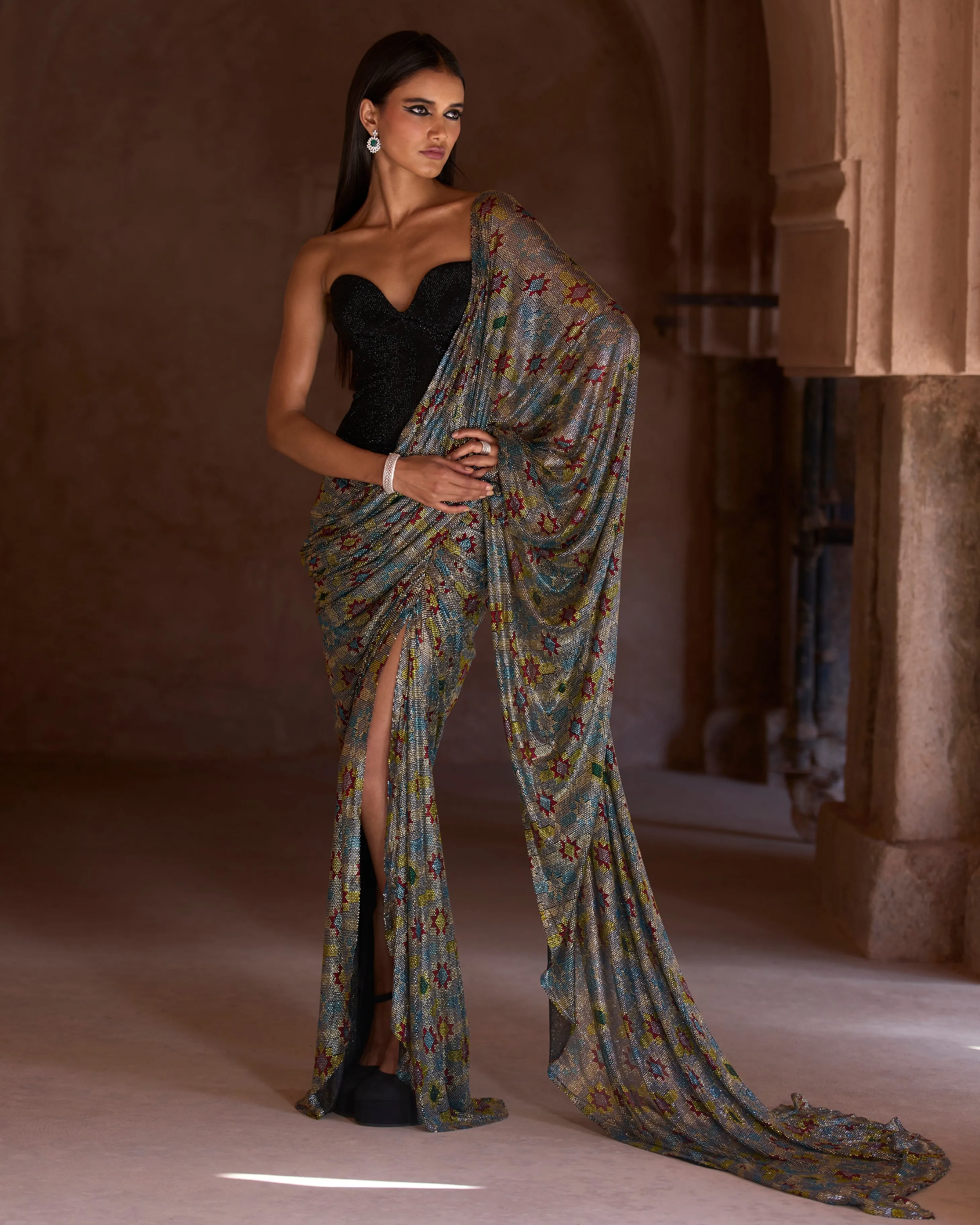 Sana Corset Sari Set