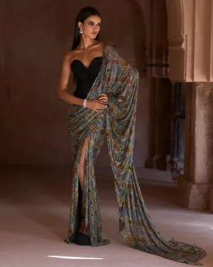 Sana Corset Sari Set
